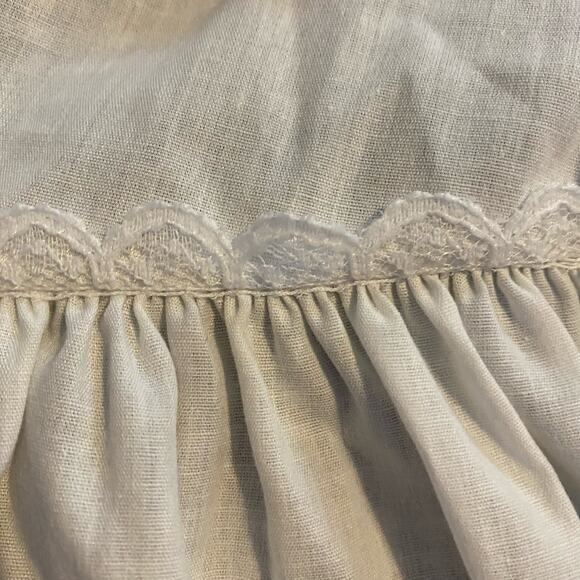 Vintage Winnie The Pooh Dress 2T Black White Gingham Pinafore USA Made Lace - Picture 8 of 16